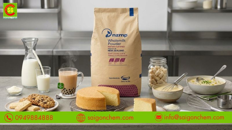 Ứng dụng bột sữa b&eacute;o trong b&aacute;nh kẹo v&agrave; đồ uống
